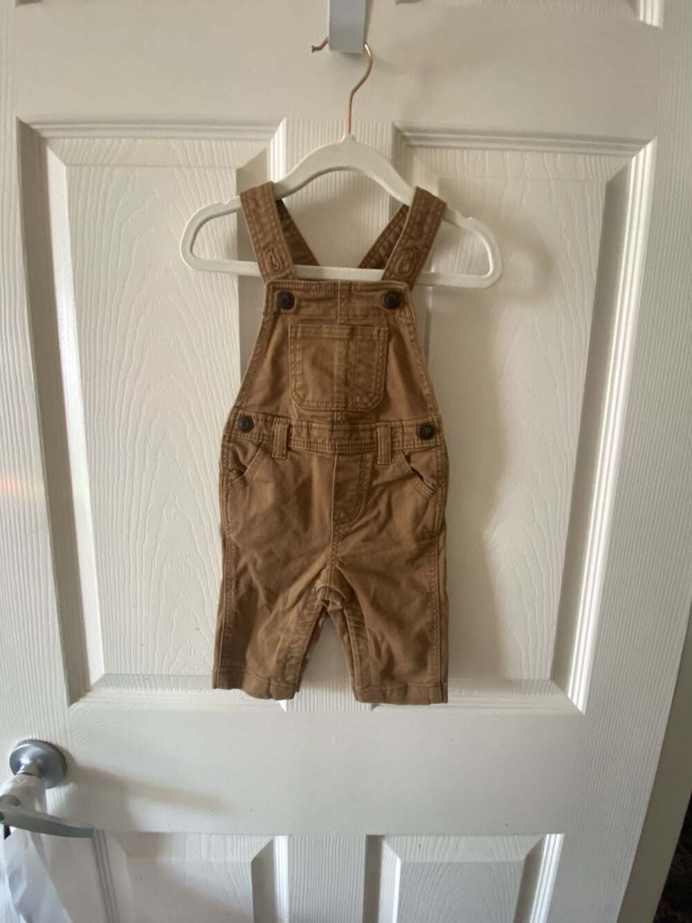 Old Navy Brown Cotton Overalls Baby Boy 3-6M